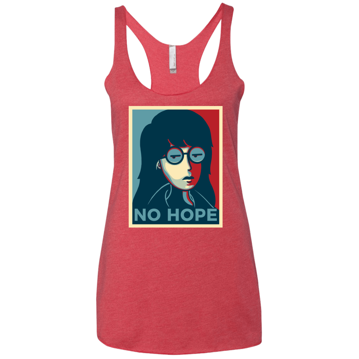 T-Shirts Vintage Red / X-Small No Life. No Hope. No Future Women's Triblend Racerback Tank