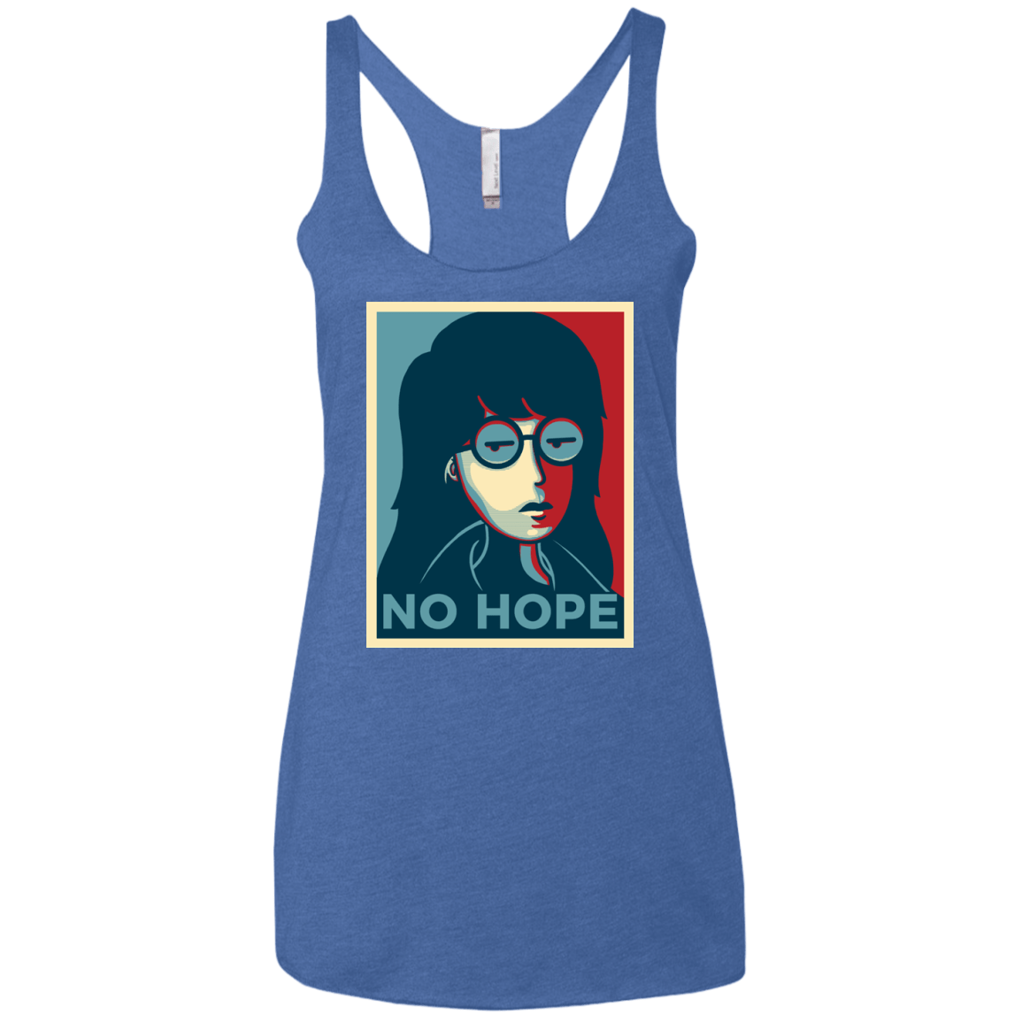 T-Shirts Vintage Royal / X-Small No Life. No Hope. No Future Women's Triblend Racerback Tank