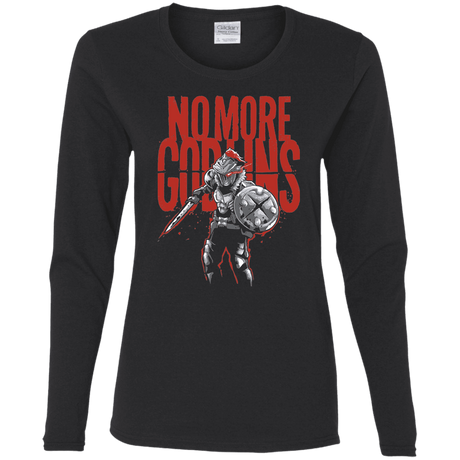 T-Shirts Black / S No More Goblins Women's Long Sleeve T-Shirt