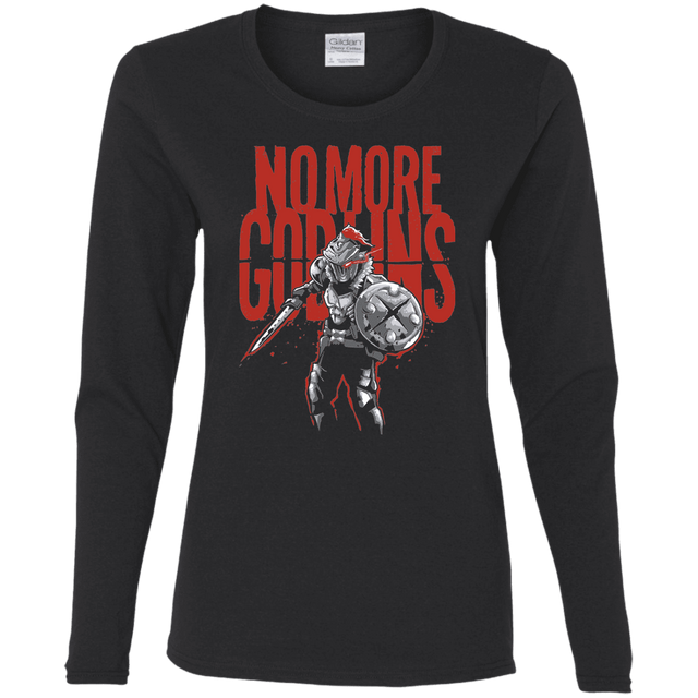 T-Shirts Black / S No More Goblins Women's Long Sleeve T-Shirt