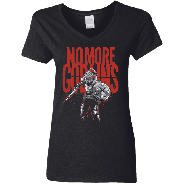 T-Shirts Black / S No More Goblins Women's V-Neck T-Shirt