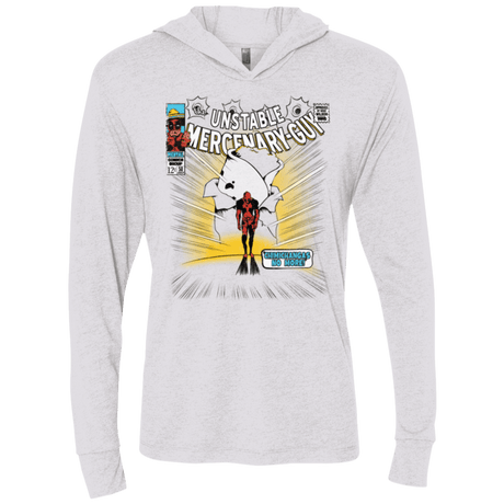 T-Shirts Heather White / X-Small No More Triblend Long Sleeve Hoodie Tee