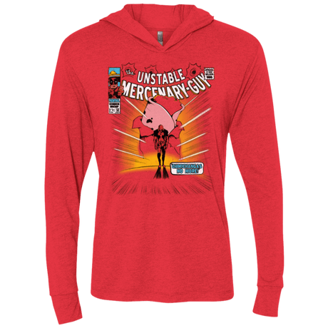 T-Shirts Vintage Red / X-Small No More Triblend Long Sleeve Hoodie Tee