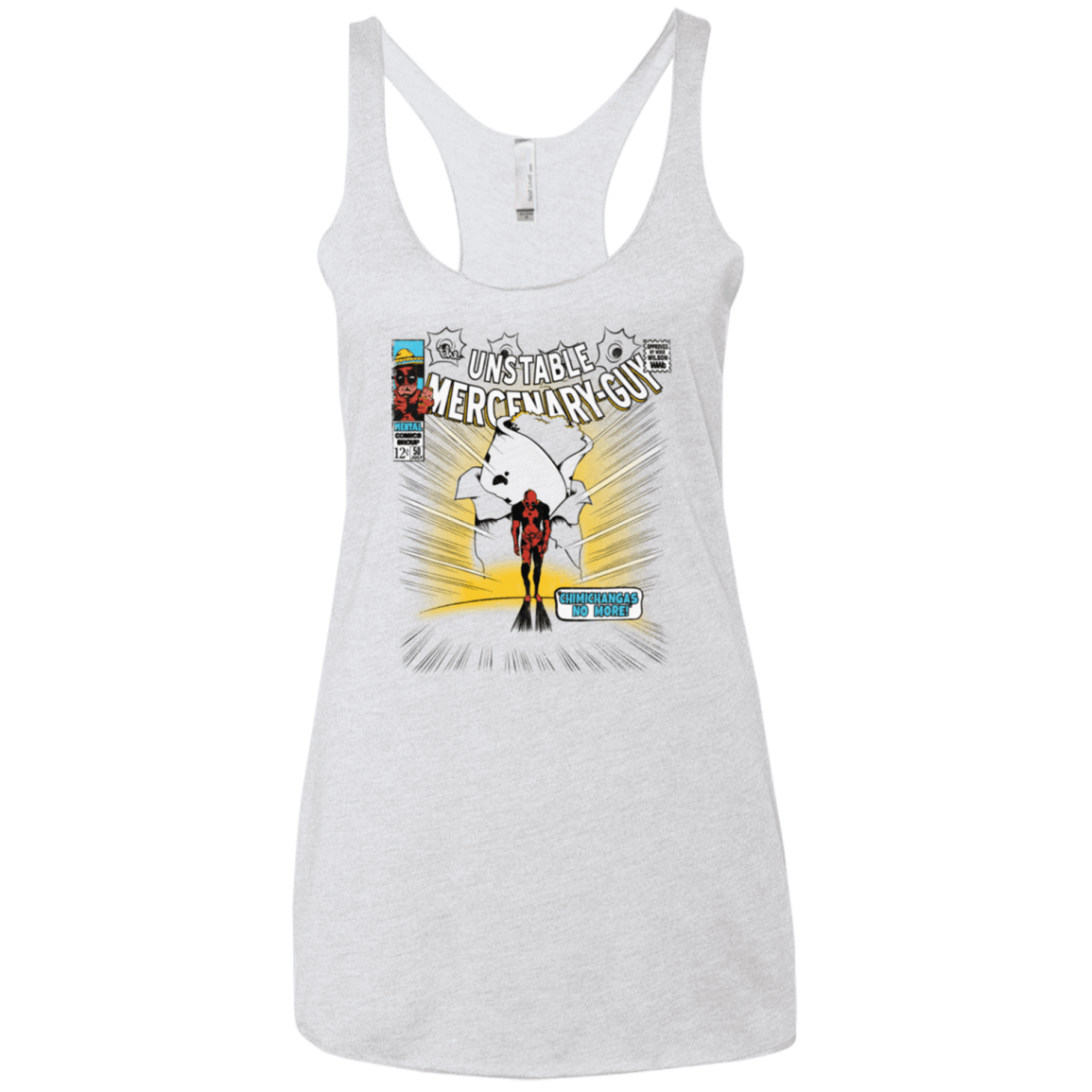 T-Shirts Heather White / X-Small No More Women's Triblend Racerback Tank
