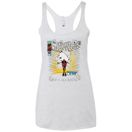 T-Shirts Heather White / X-Small No More Women's Triblend Racerback Tank