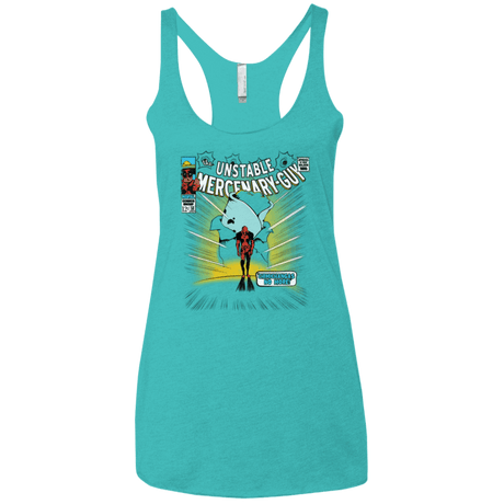 T-Shirts Tahiti Blue / X-Small No More Women's Triblend Racerback Tank