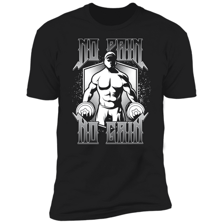 T-Shirts Black / X-Small No Pain No Gain Men's Premium T-Shirt