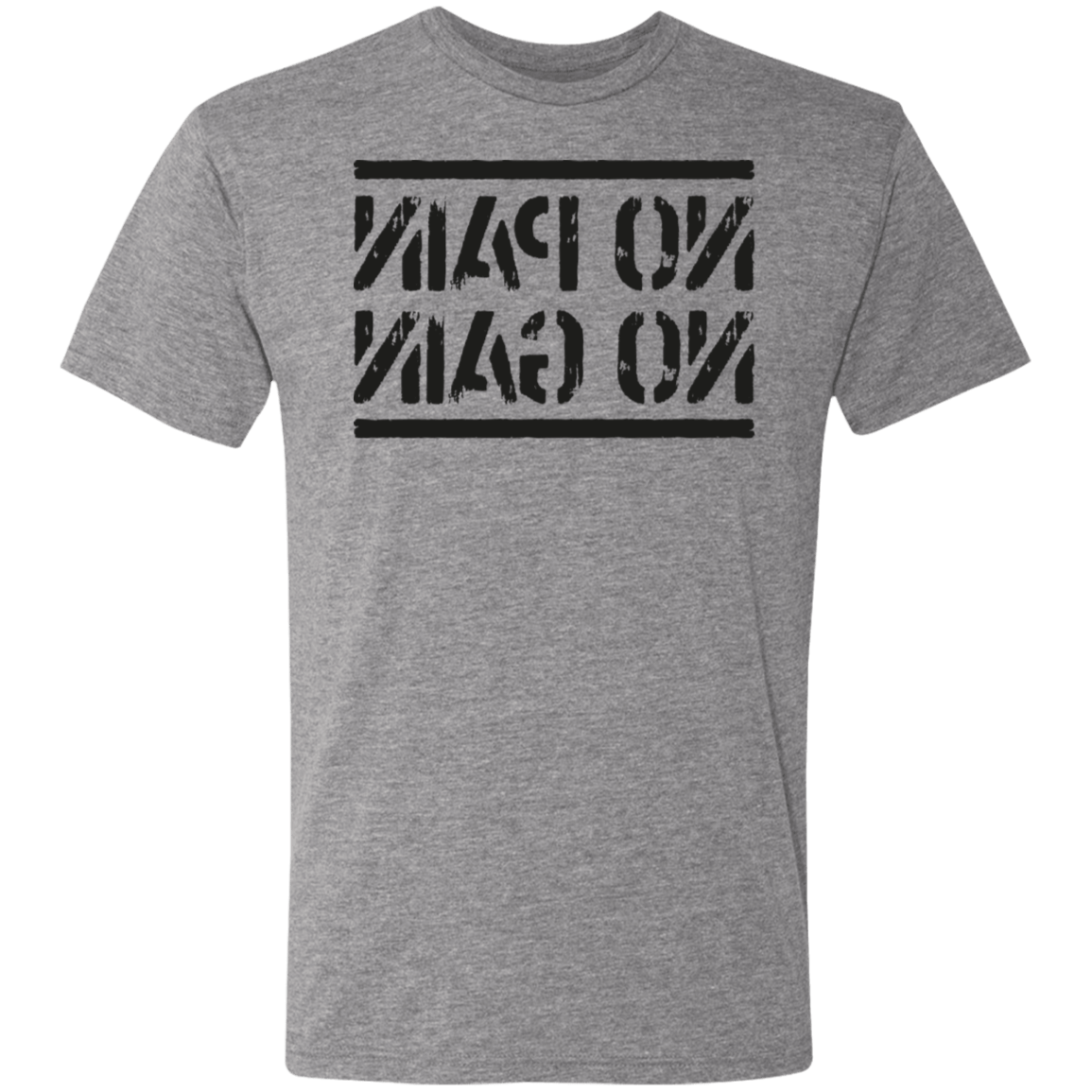T-Shirts Premium Heather / S No Pain No Gain Mirrored Workout Men's Triblend T-Shirt