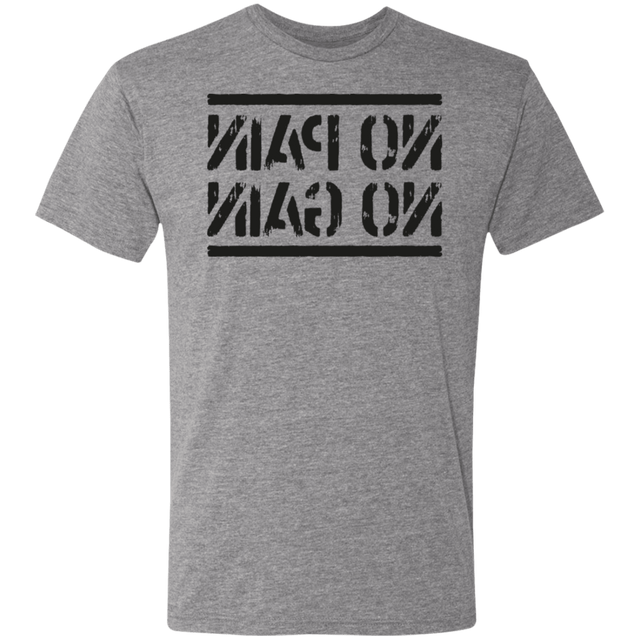 T-Shirts Premium Heather / S No Pain No Gain Mirrored Workout Men's Triblend T-Shirt
