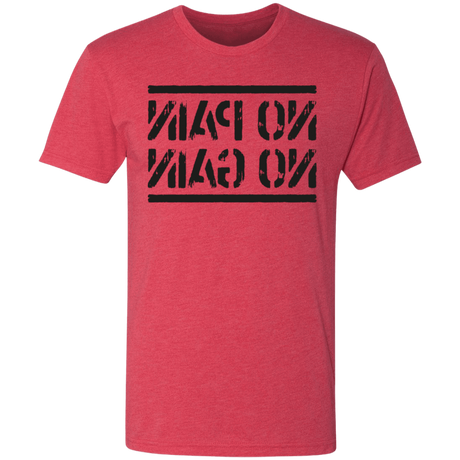 T-Shirts Vintage Red / S No Pain No Gain Mirrored Workout Men's Triblend T-Shirt