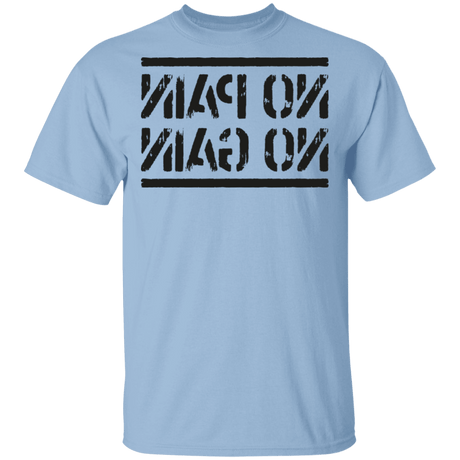 T-Shirts Light Blue / S No Pain No Gain Mirrored Workout T-Shirt