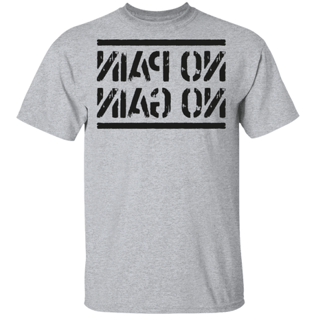 T-Shirts Sport Grey / S No Pain No Gain Mirrored Workout T-Shirt