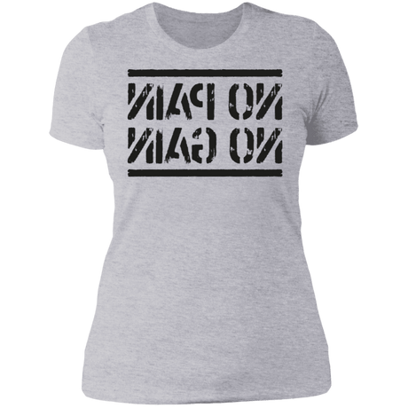 T-Shirts Heather Grey / S No Pain No Gain Mirrored Workout Women's Premium T-Shirt