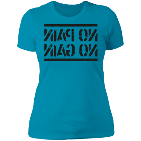 T-Shirts Turquoise / S No Pain No Gain Mirrored Workout Women's Premium T-Shirt