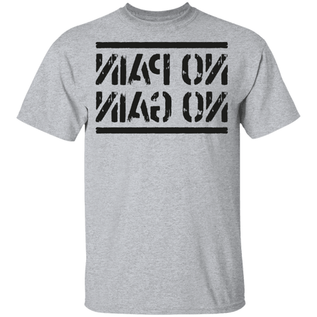 T-Shirts Sport Grey / YXS No Pain No Gain Mirrored Workout Youth T-Shirt