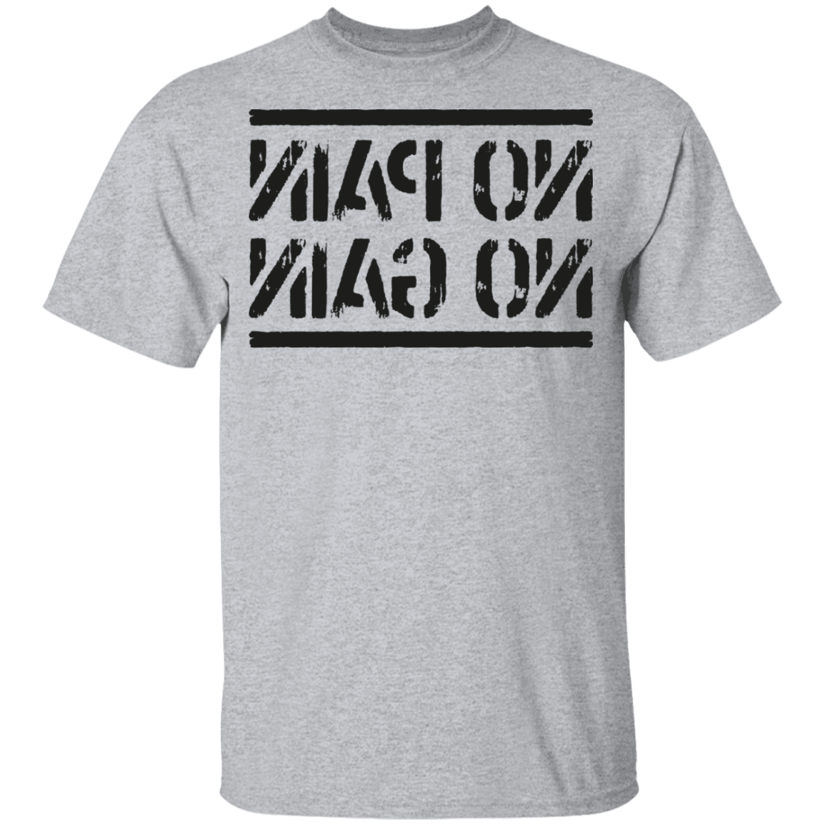 T-Shirts Sport Grey / YXS No Pain No Gain Mirrored Workout Youth T-Shirt