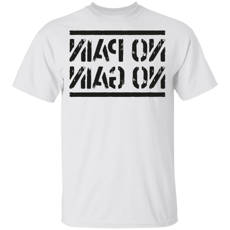 T-Shirts White / YXS No Pain No Gain Mirrored Workout Youth T-Shirt