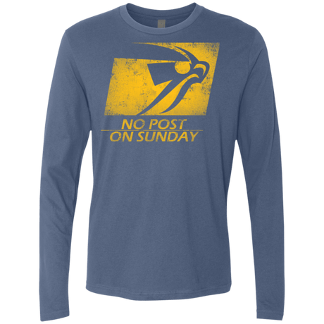 T-Shirts Indigo / Small No Post On Sunday Men's Premium Long Sleeve