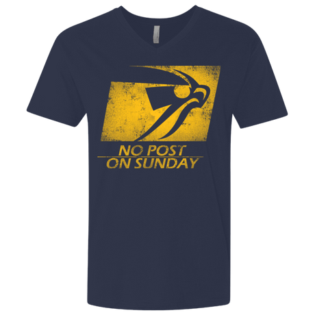 T-Shirts Midnight Navy / X-Small No Post On Sunday Men's Premium V-Neck