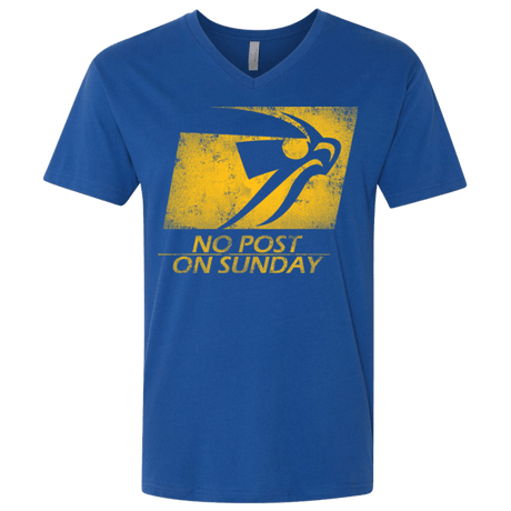 T-Shirts Royal / X-Small No Post On Sunday Men's Premium V-Neck