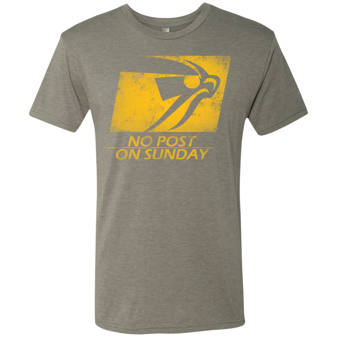 T-Shirts Venetian Grey / Small No Post On Sunday Men's Triblend T-Shirt