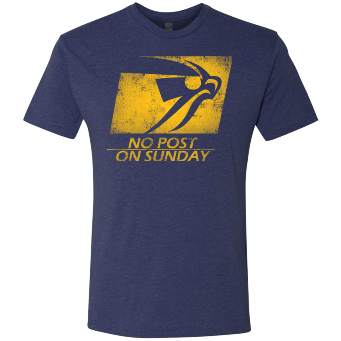 T-Shirts Vintage Navy / Small No Post On Sunday Men's Triblend T-Shirt
