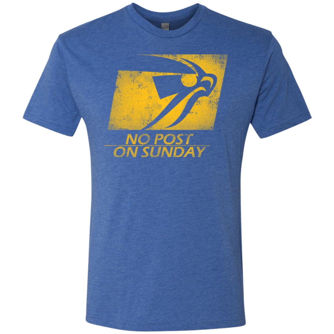 T-Shirts Vintage Royal / Small No Post On Sunday Men's Triblend T-Shirt