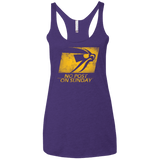 T-Shirts Purple / X-Small No Post On Sunday Women's Triblend Racerback Tank