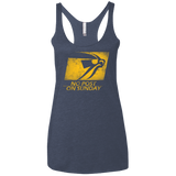 T-Shirts Vintage Navy / X-Small No Post On Sunday Women's Triblend Racerback Tank