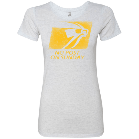 T-Shirts Heather White / Small No Post On Sunday Women's Triblend T-Shirt