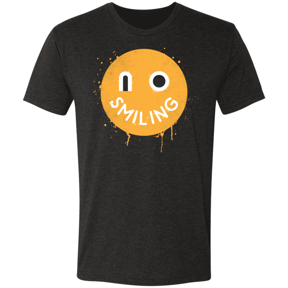 No Smiling Men's Triblend T-Shirt