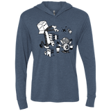 T-Shirts Indigo / X-Small No Strings Attached Triblend Long Sleeve Hoodie Tee