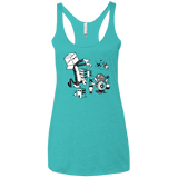 T-Shirts Tahiti Blue / X-Small No Strings Attached Women's Triblend Racerback Tank