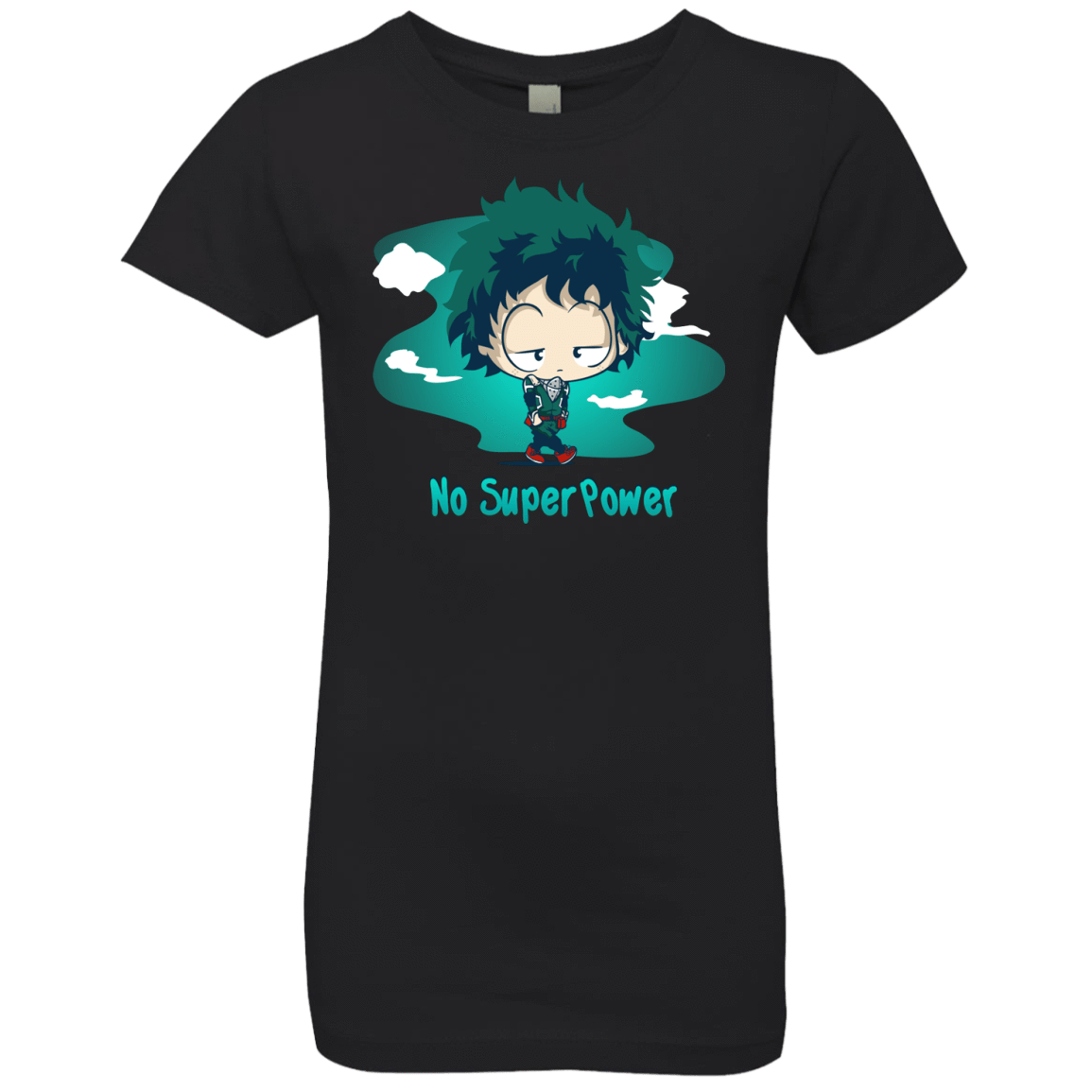 T-Shirts Black / YXS No Super Power Girls Premium T-Shirt