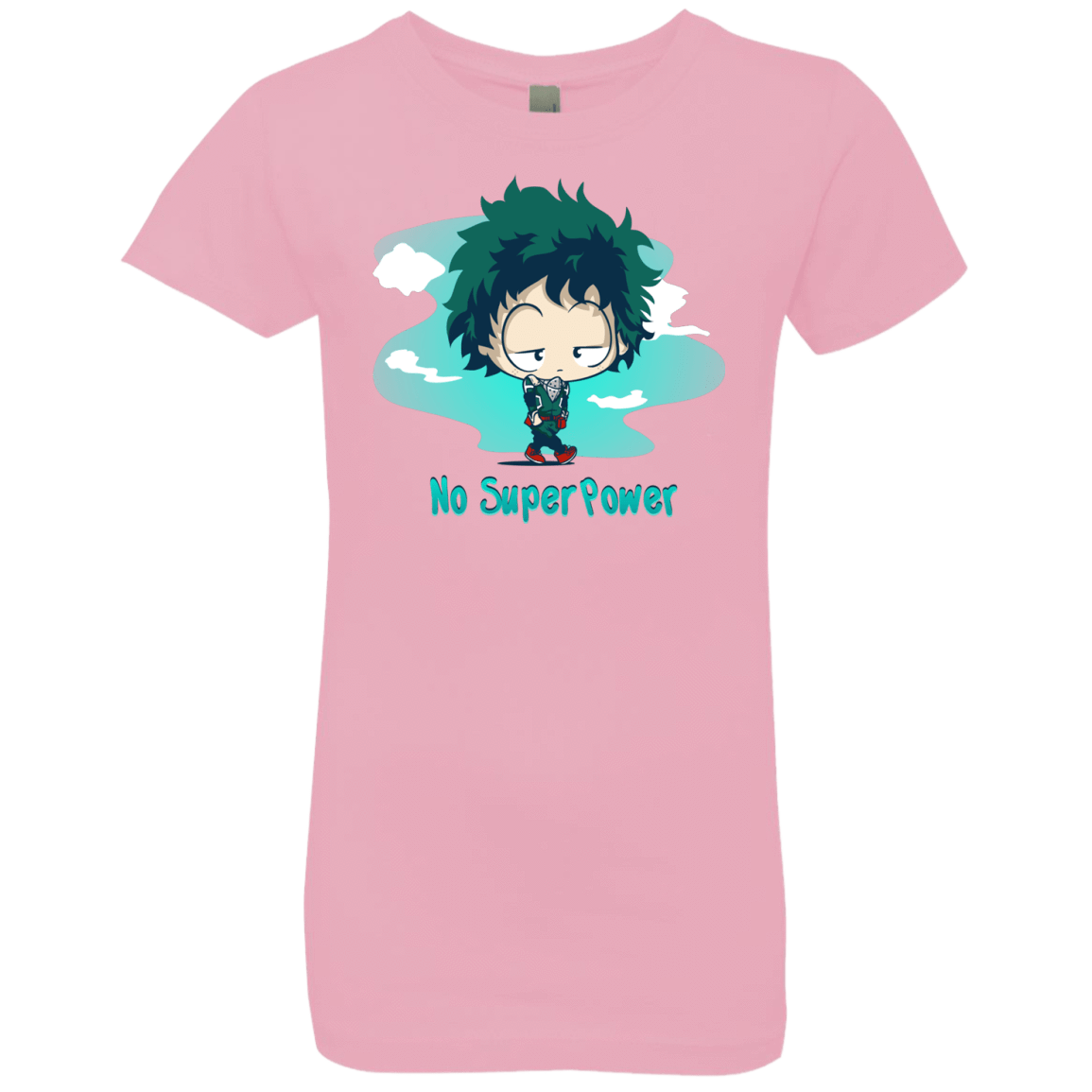 T-Shirts Light Pink / YXS No Super Power Girls Premium T-Shirt