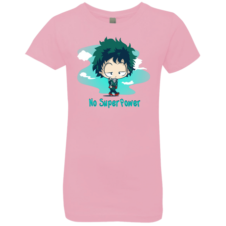 T-Shirts Light Pink / YXS No Super Power Girls Premium T-Shirt