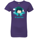 T-Shirts Purple Rush / YXS No Super Power Girls Premium T-Shirt