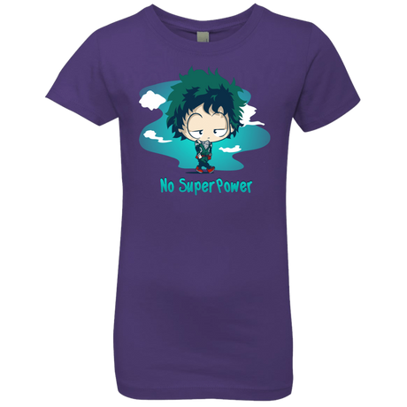 T-Shirts Purple Rush / YXS No Super Power Girls Premium T-Shirt