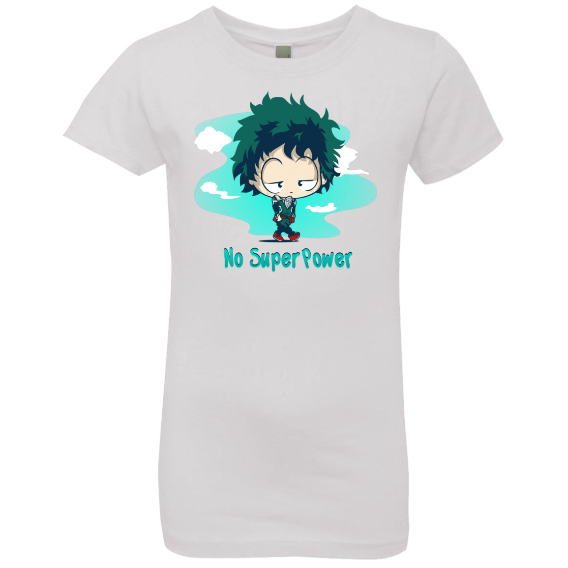 T-Shirts White / YXS No Super Power Girls Premium T-Shirt