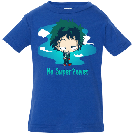 T-Shirts Royal / 6 Months No Super Power Infant Premium T-Shirt