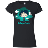 T-Shirts Black / S No Super Power Junior Slimmer-Fit T-Shirt