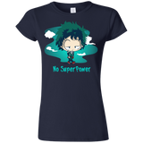 T-Shirts Navy / S No Super Power Junior Slimmer-Fit T-Shirt