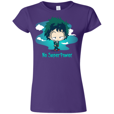 T-Shirts Purple / S No Super Power Junior Slimmer-Fit T-Shirt