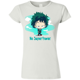 T-Shirts White / S No Super Power Junior Slimmer-Fit T-Shirt