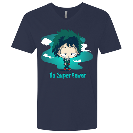 T-Shirts Midnight Navy / X-Small No Super Power Men's Premium V-Neck