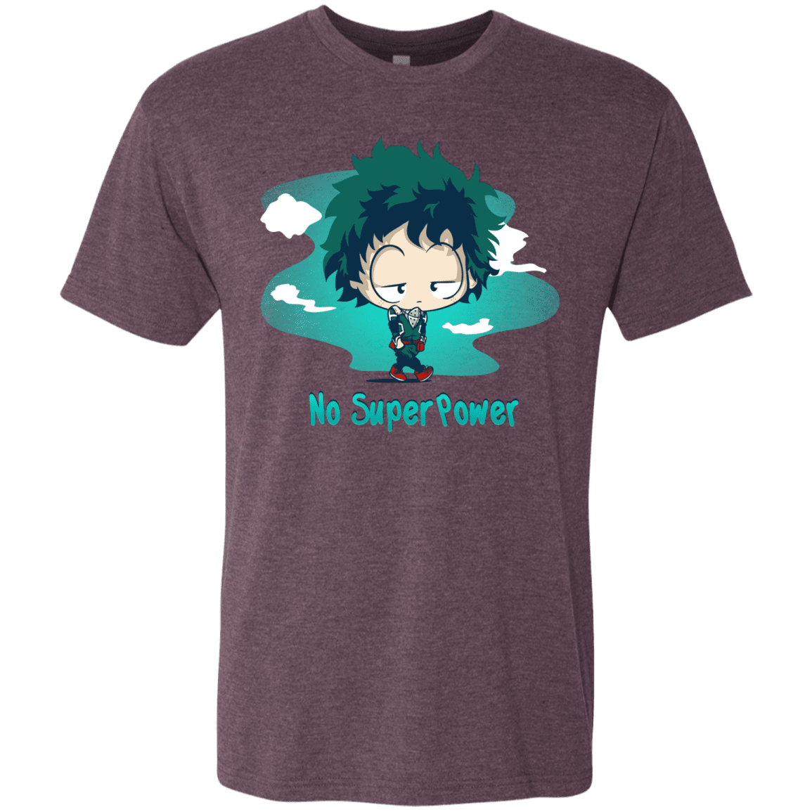 T-Shirts Vintage Purple / S No Super Power Men's Triblend T-Shirt