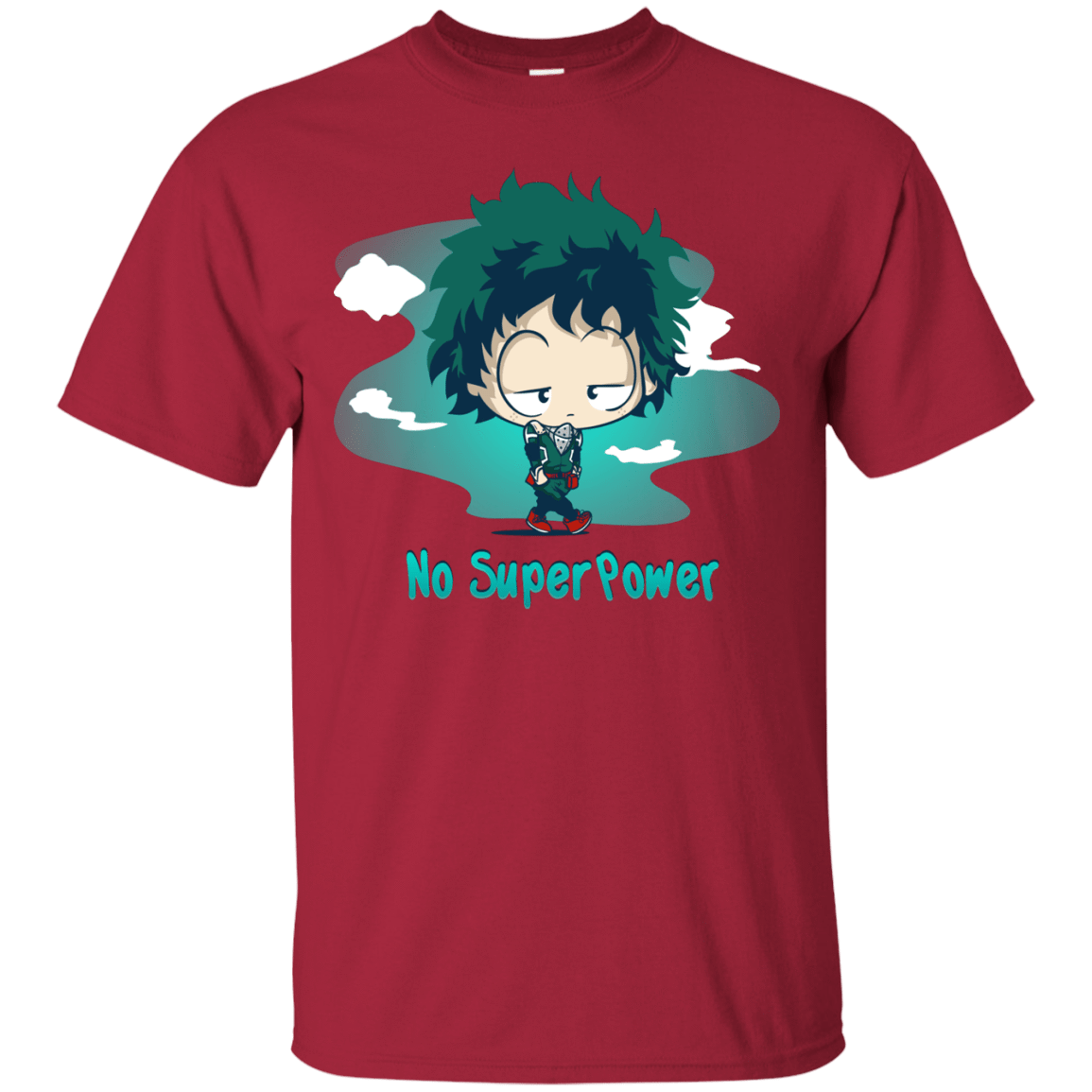 T-Shirts Cardinal / S No Super Power T-Shirt