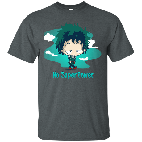 T-Shirts Dark Heather / S No Super Power T-Shirt