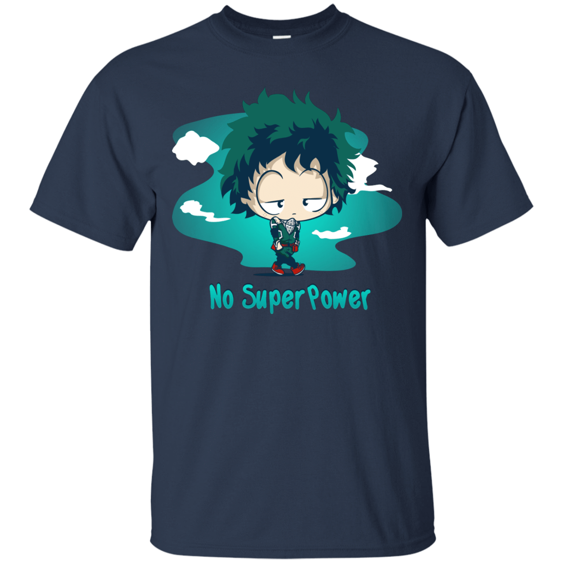 T-Shirts Navy / S No Super Power T-Shirt