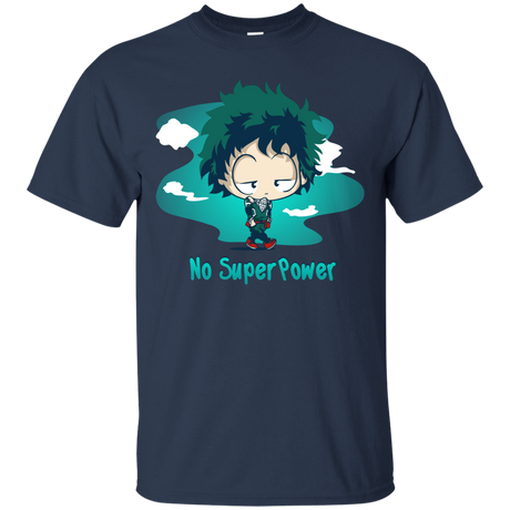 T-Shirts Navy / S No Super Power T-Shirt